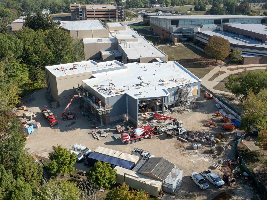 Aerial view of the Surack-Sweetwater Music Industry Building