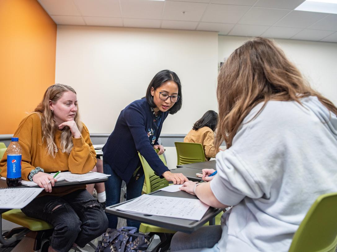 Dr. Roberts teaching class