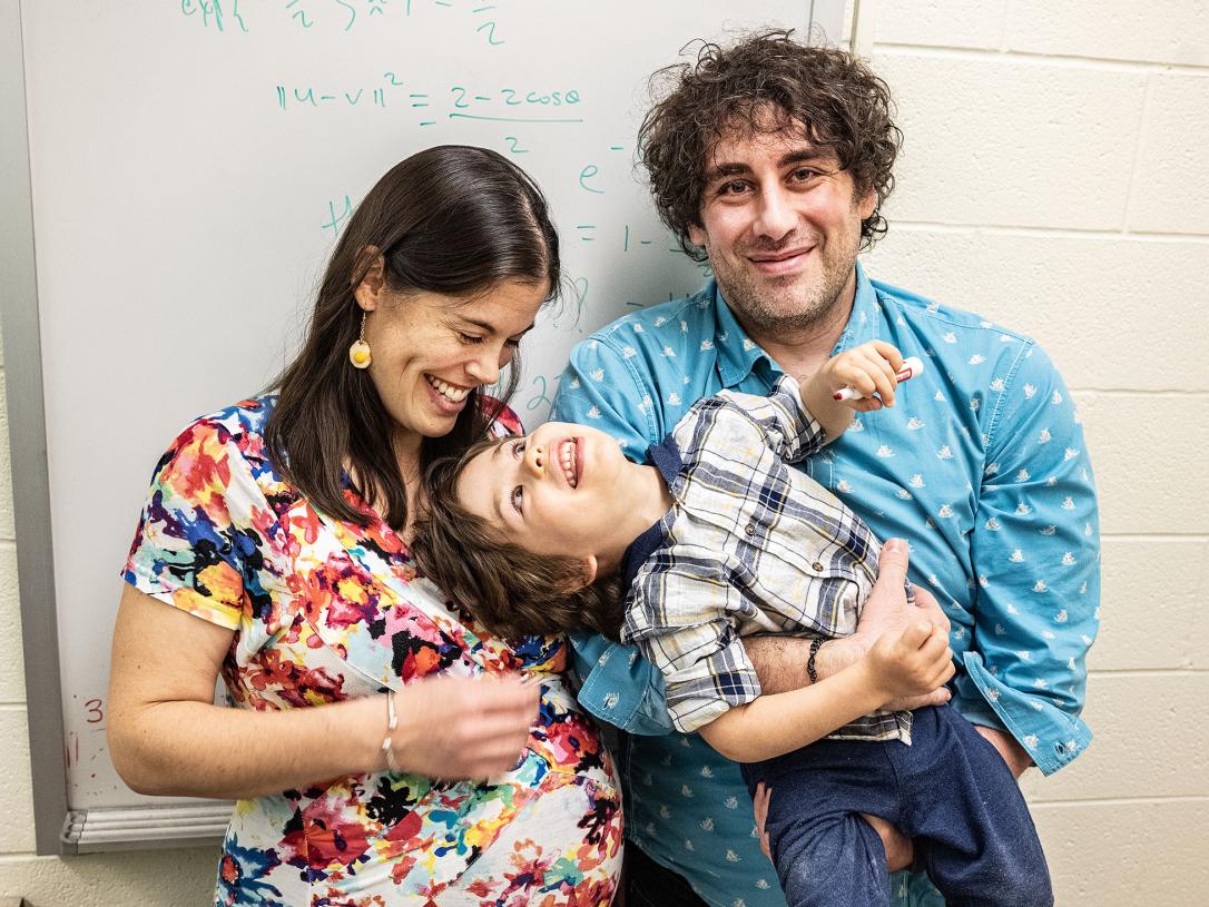 Kathleen Foster, Alessandro Selvitella, and their son Nunzio