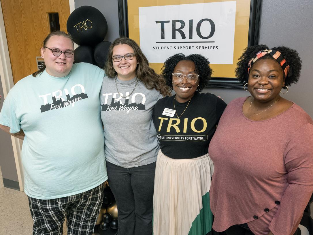 A group of TRIO students at PFW