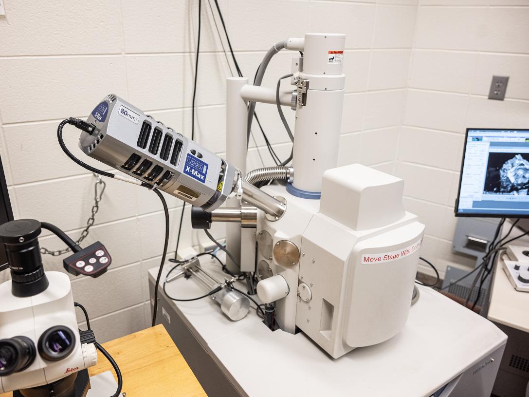 A scanning electron microscope.