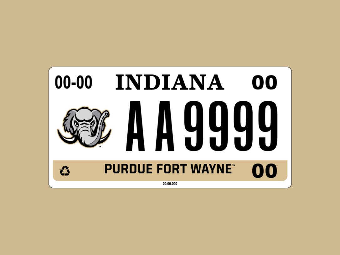 Purdue Fort Wayne license plate