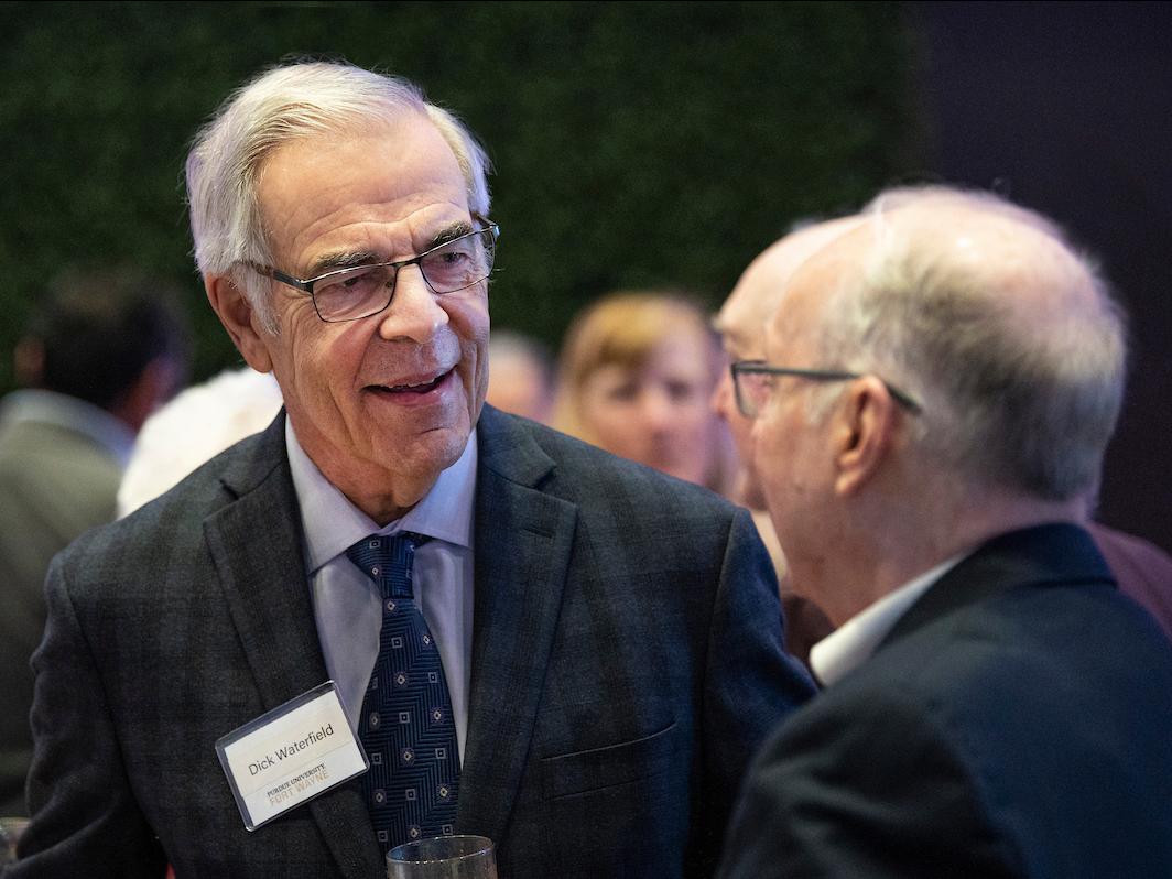 Richard Waterfield is having a conversation with someone