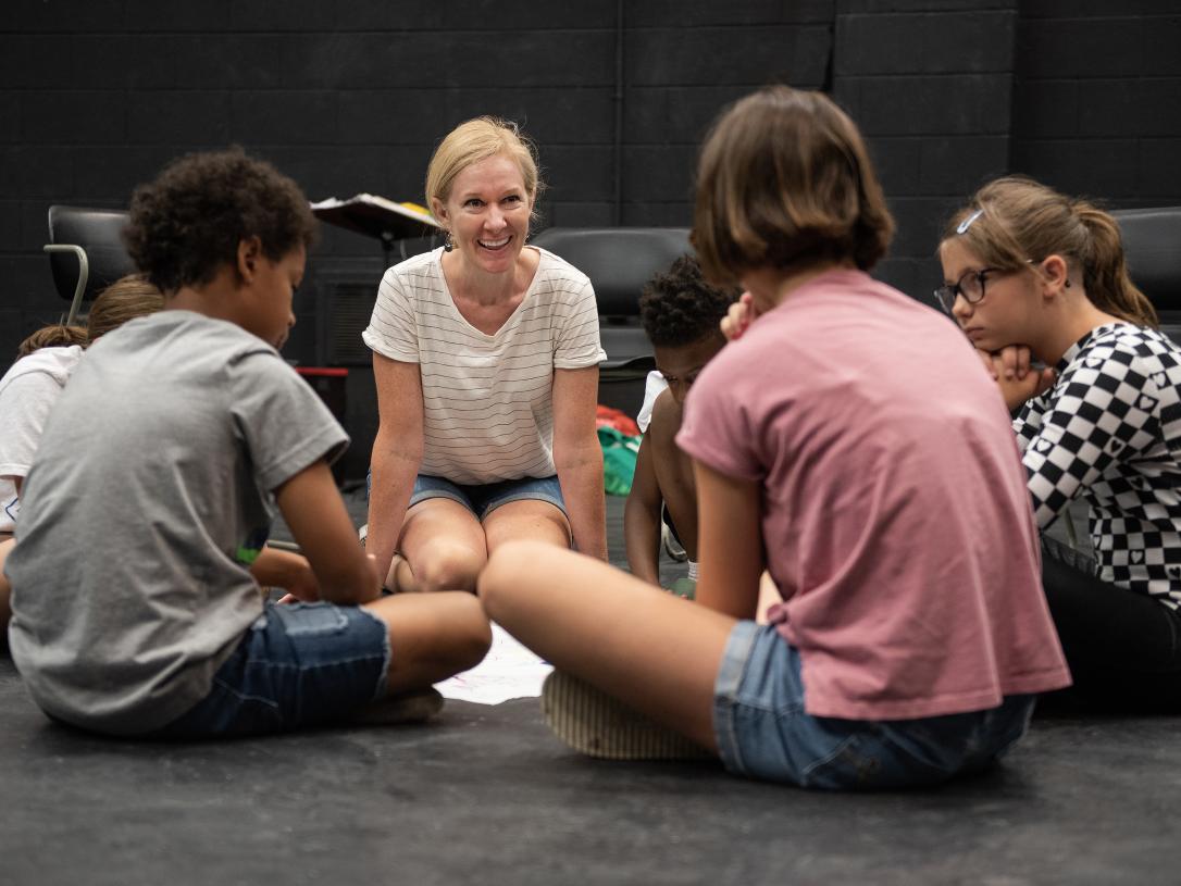Young students in a discussion