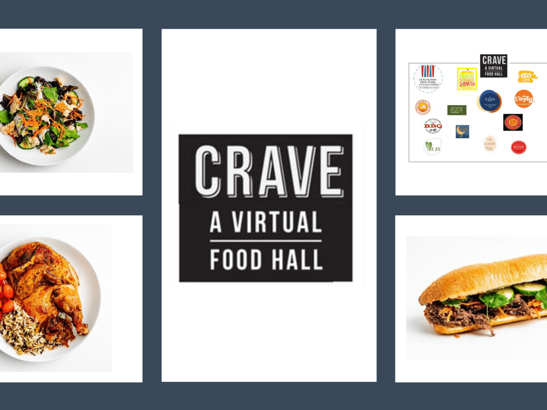 Graphic image for The Crave featuring pictures of food items