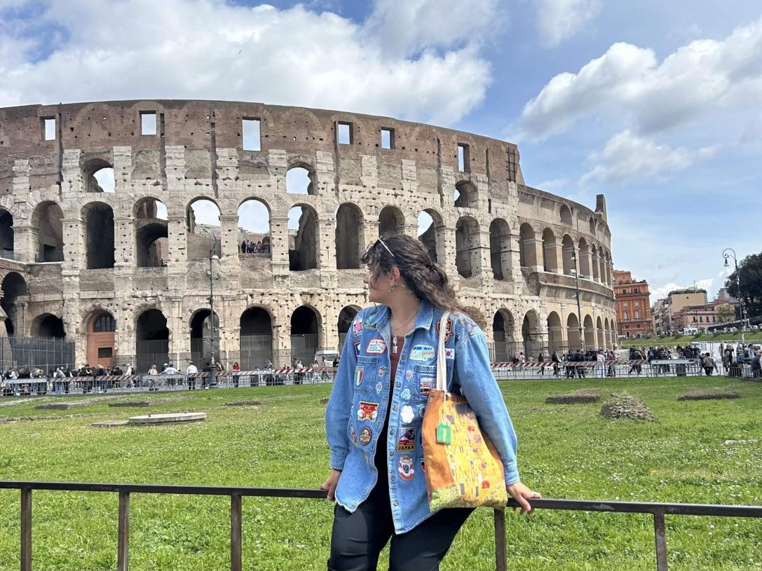Lilian Frank is at the Coliseum in Rome