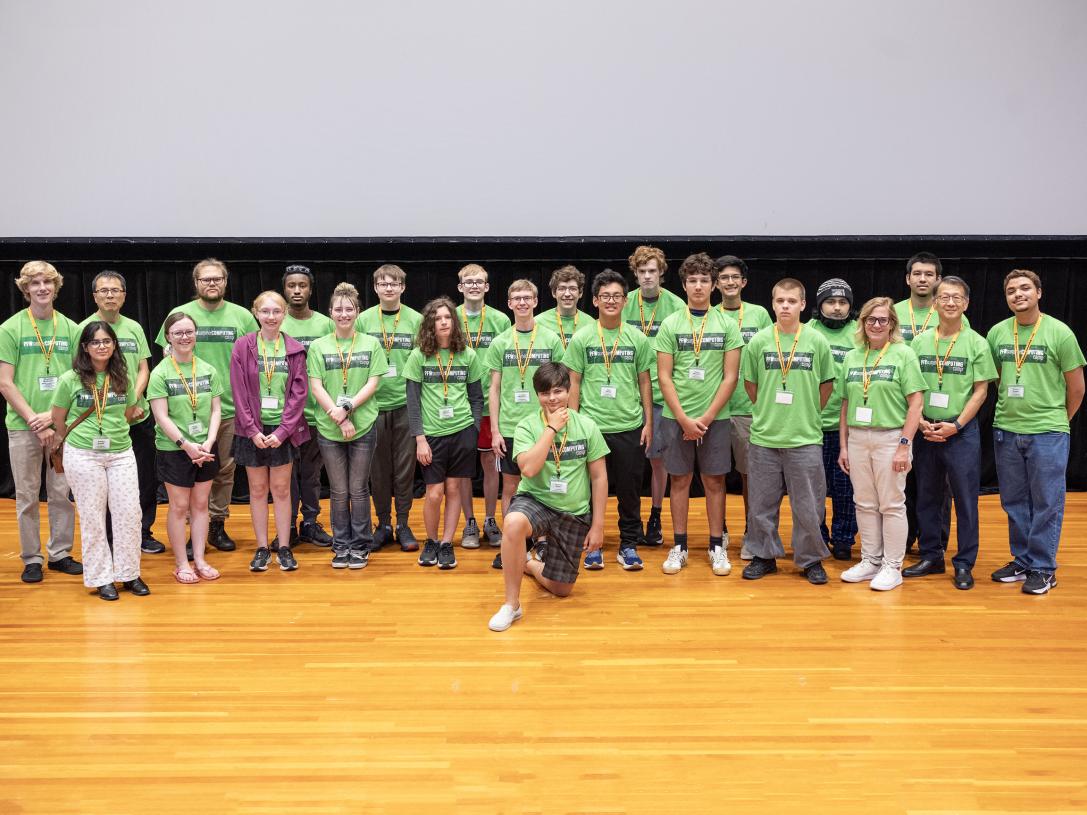 2026 Summer Computing Camp Group Photo: Over 20 students successfully completed a week-long program. 