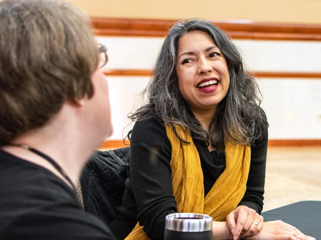 Faculty member and dean Isabel Nunez