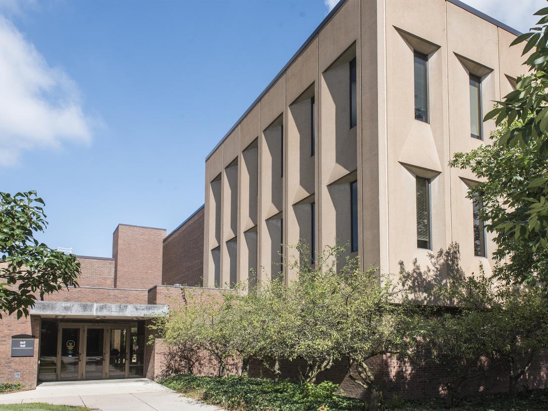 Neff Hall located on the main campus.