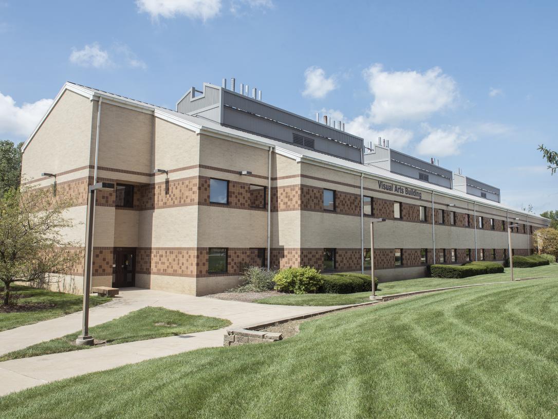 Visual Arts building on campus.
