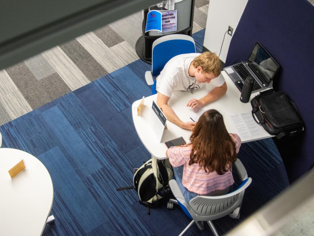 Students in the Writing Center
