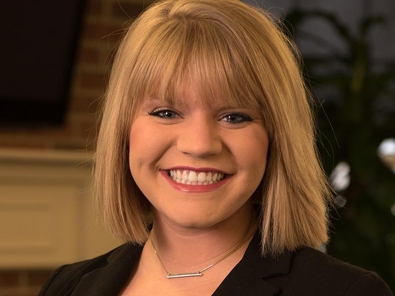 Portrait of Emily Venderley, director of alumni relations