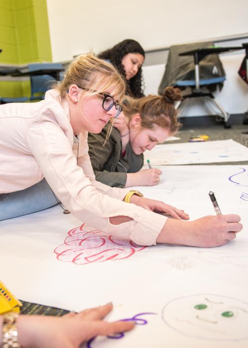 Students in an English as a New Language class.