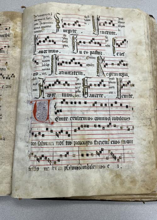 Medieval Manuscript from CO-LAB OSU Trip