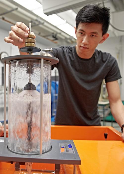 Students in a lab