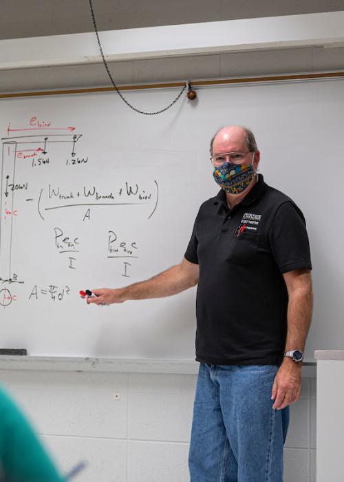 Professor lecturing