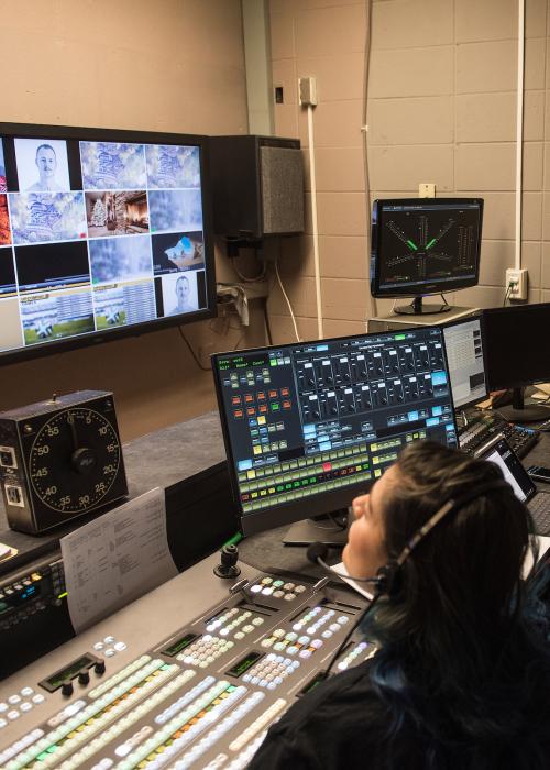 Students in studio