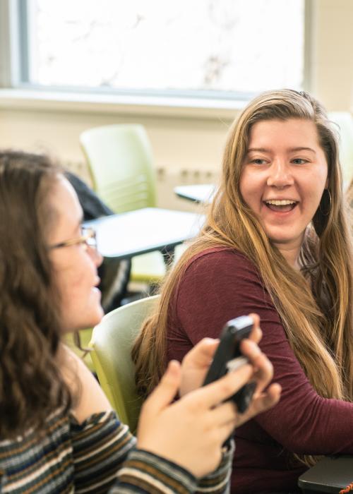 Student smiling