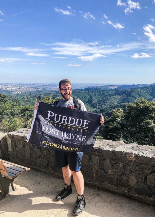 Student traveling abroad
