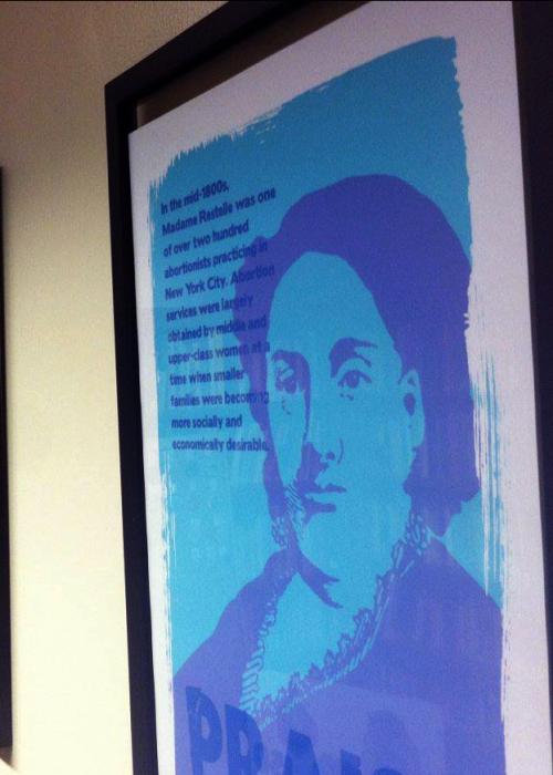 Art on the walls of the Women’s Studies library.