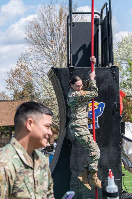 ROTC students at spring fling.