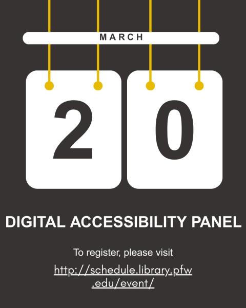 Digital Event Card for Digital Accessibility Panel on March 20