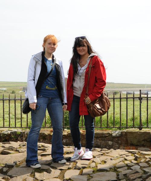 Student on trip abroad