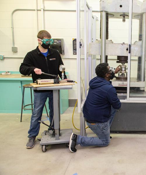 Students in a lab