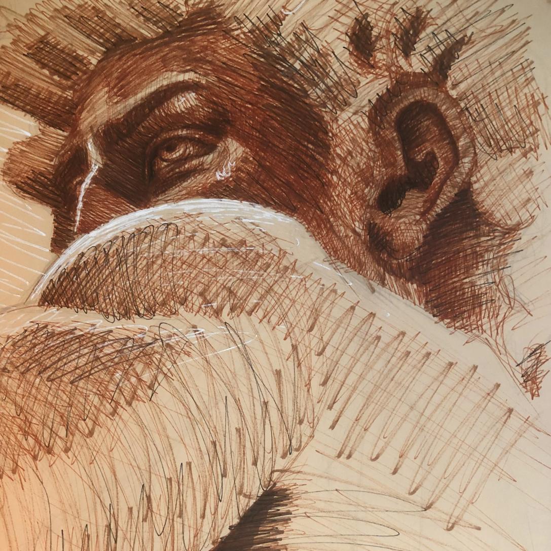 David, detail, by Hannah Kirk