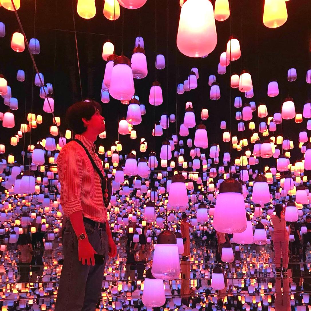 Art exhibit on a study abroad trip.