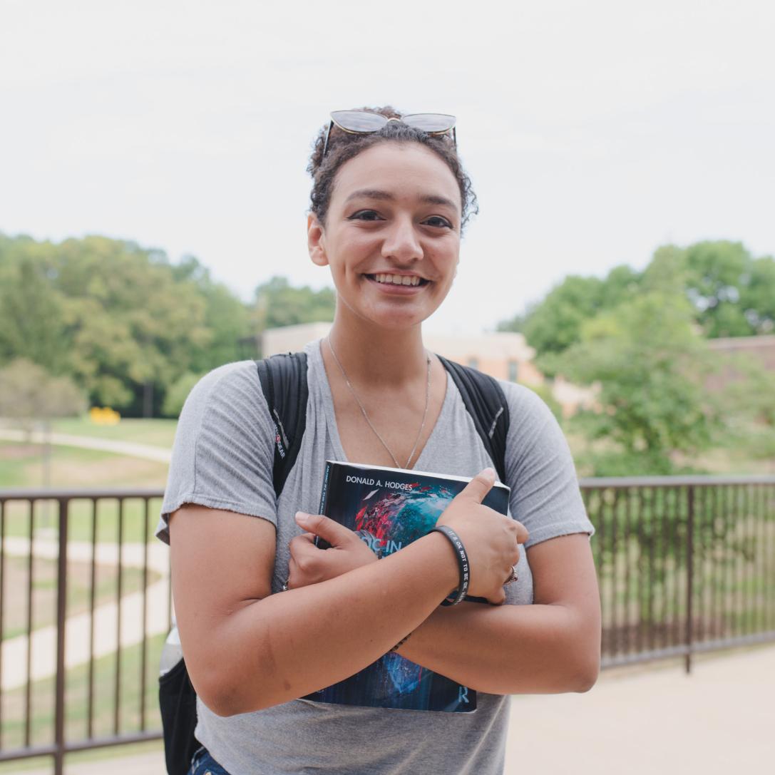 Female Student posing outdoors.