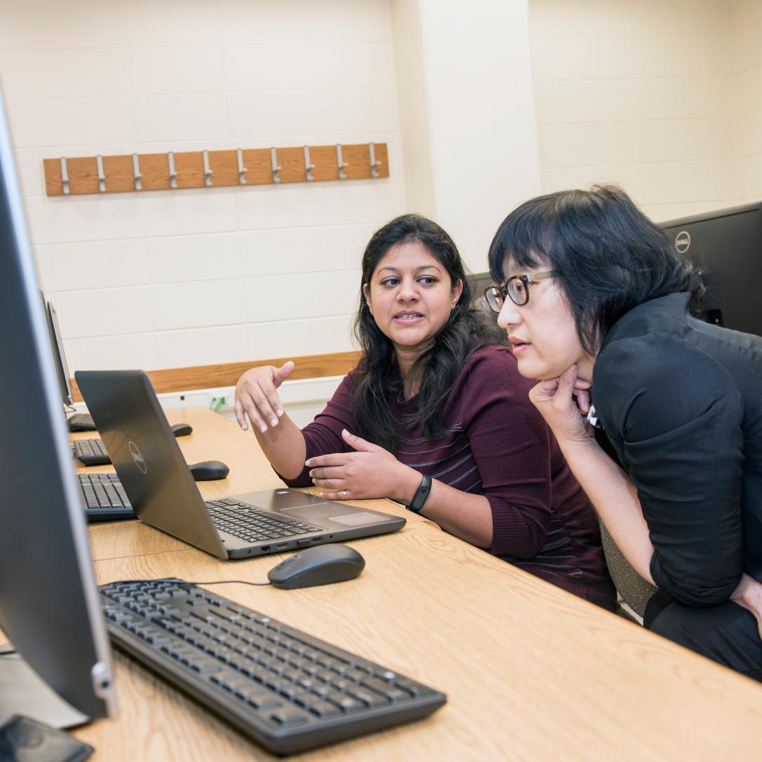 Student and professor