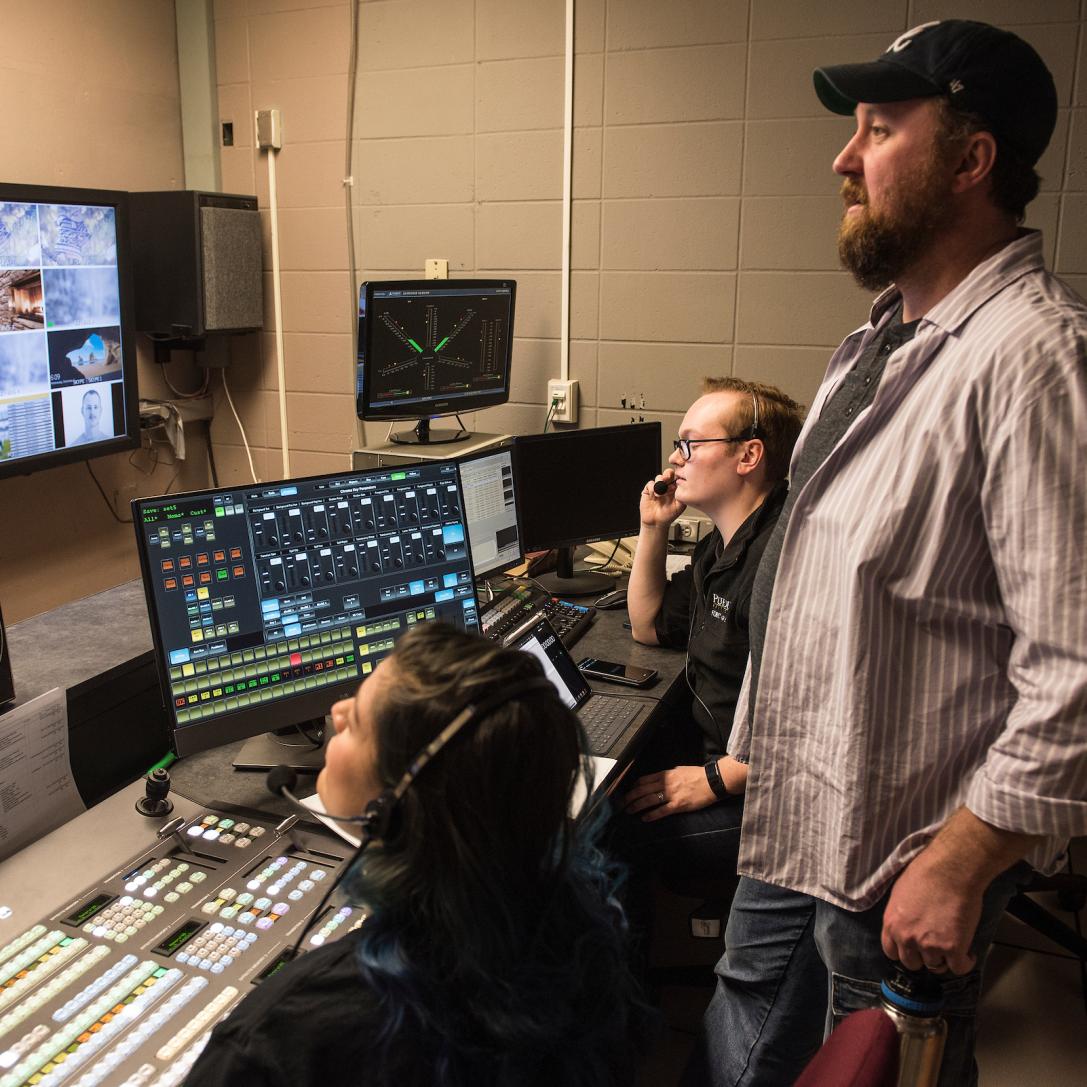 Students in studio