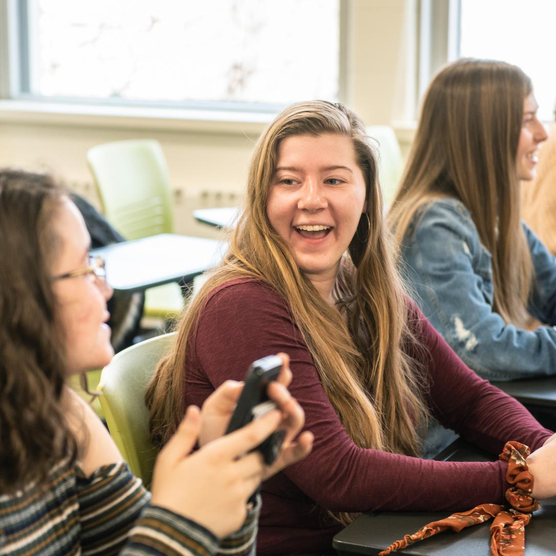 Student smiling