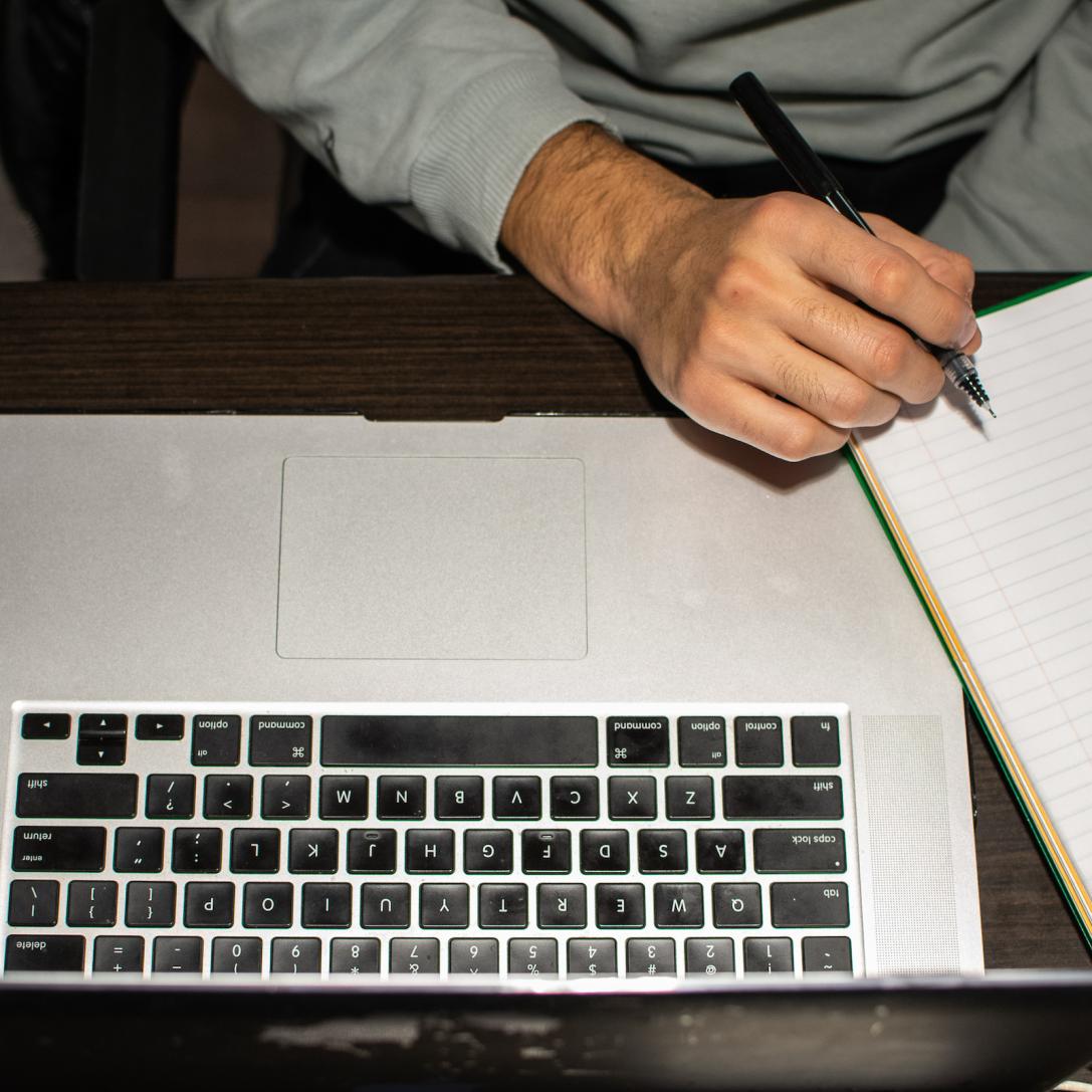 Student writing