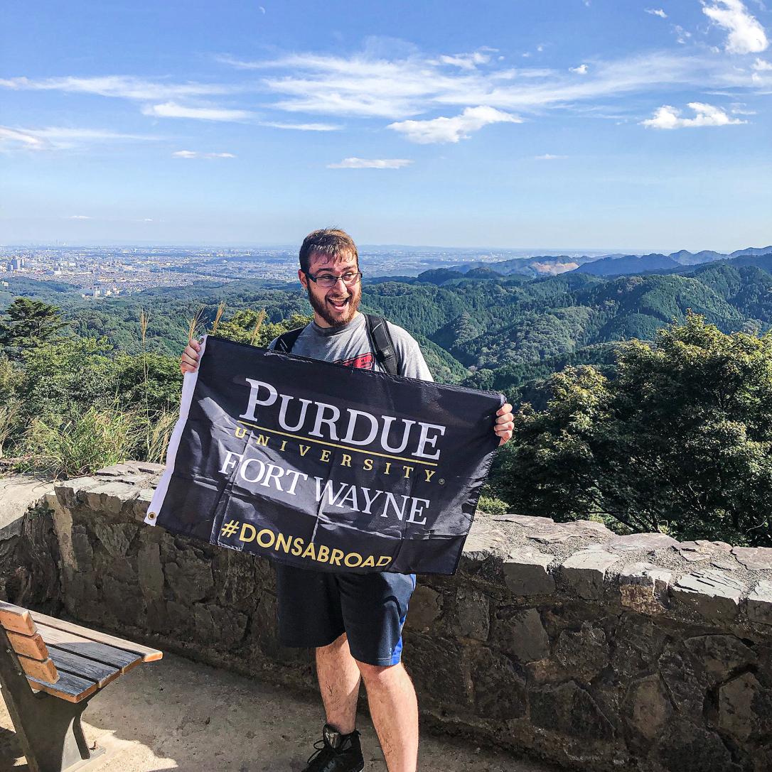 Student traveling abroad