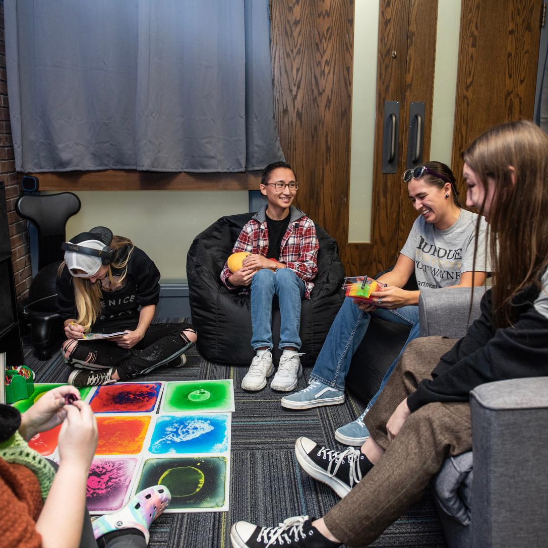 Students in the disability access center