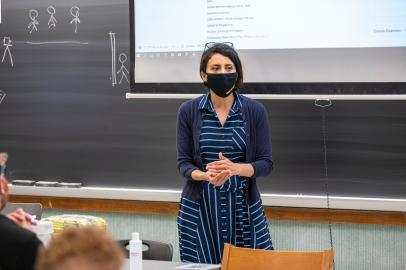 Professor at whiteboard