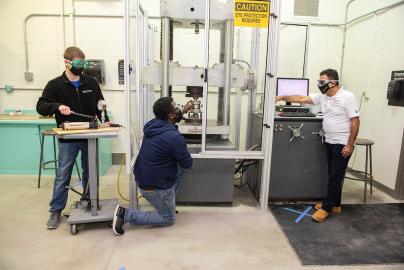 Students in a lab