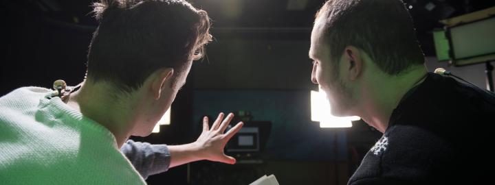 Students in studio