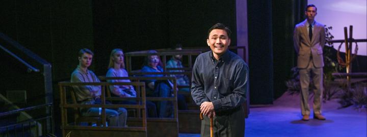 Students performing a theatrical production