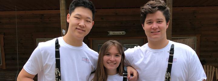Students at clarinet camp