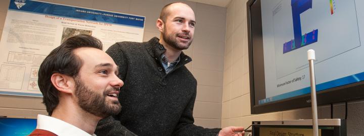 Students using software