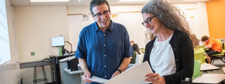 Professors teaching a class