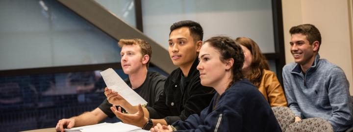 Students in a classroom