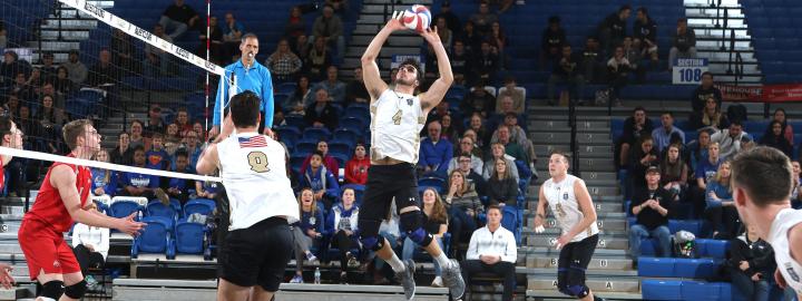 Men's volleyball players