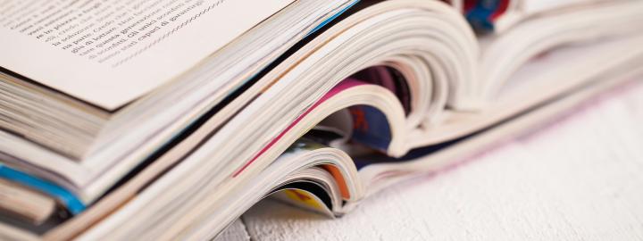 opened text books