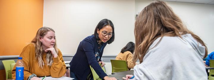 Dr. Roberts teaching class