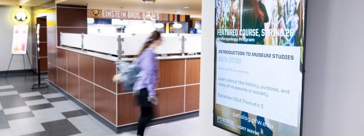 Digital Display in Kettler Hall