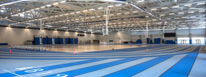 Indoor track in Fieldhouse